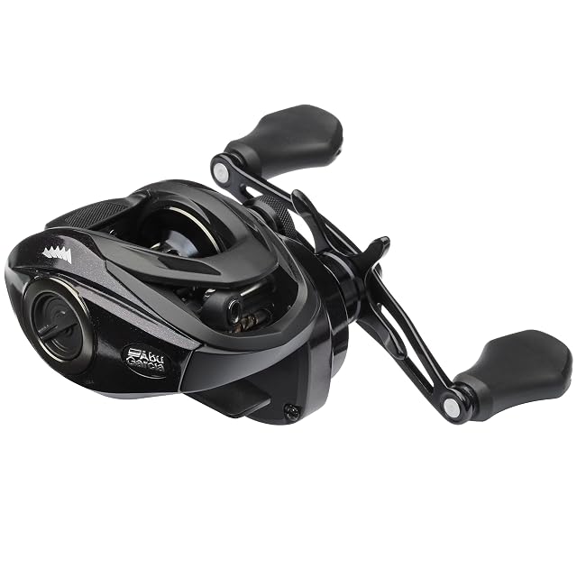 Moulinet casting à profil bas Abu Garcia Spike en vert et violet