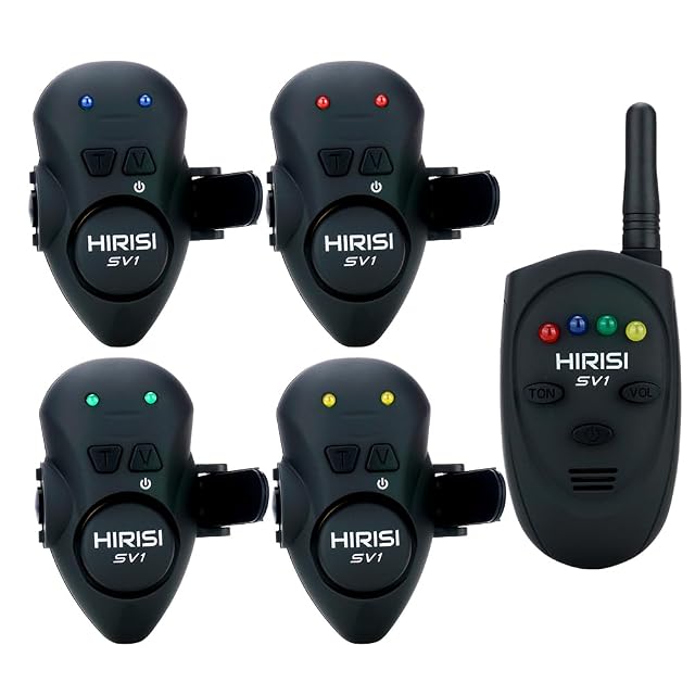 Détecteur de touche à vibration Hirisi Tackle avec télécommande et étui