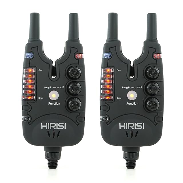 Détecteur de touche à carpe étanche Hirisi Tackle à neuf LED