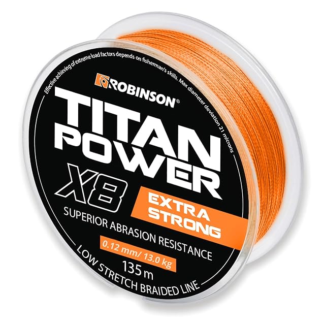 Tresse de pêche Robinson X8 Titan Power à huit brins
