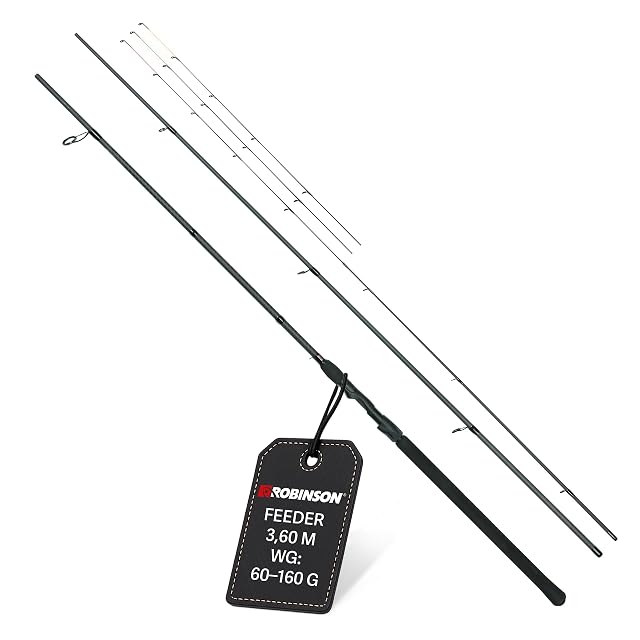 Canne feeder Robinson Stinger X-Cross avec trois scions et poignée EVA