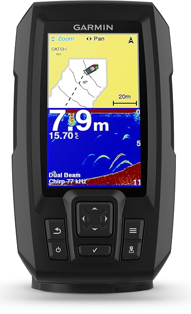 Sondeur CHIRP Garmin Striker Plus 4 avec son support de fixation