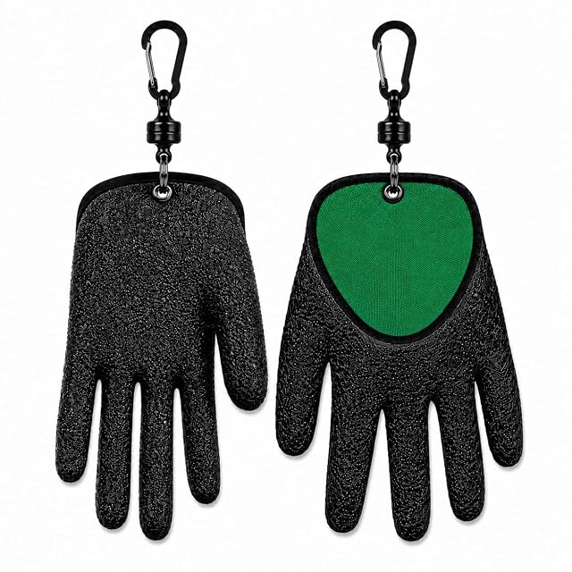 Paire de gants de saisie de pêche antidérapants SPHOSWHP avec clips magnétiques