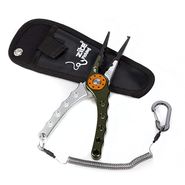 Multi-outil Zite Fishing en aluminium avec pochette de ceinture