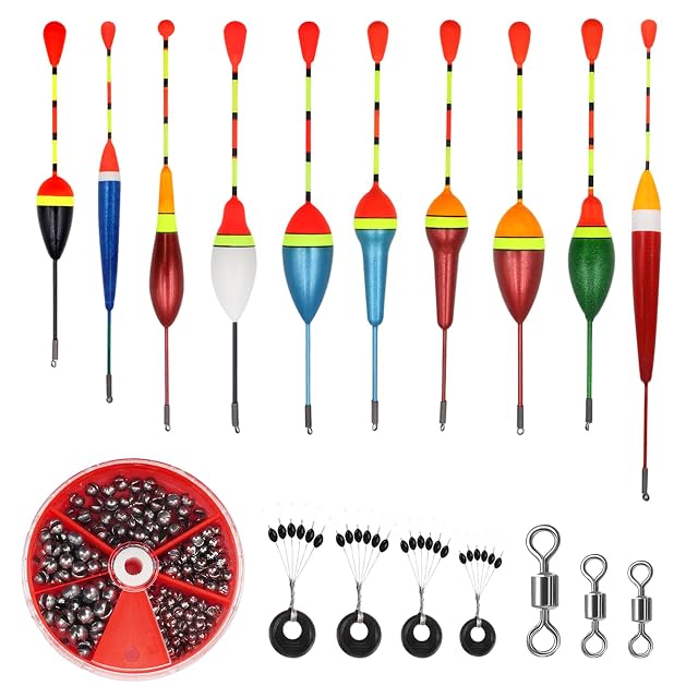 Coffret de flotteurs GETRICH avec 205 plombs et space beans