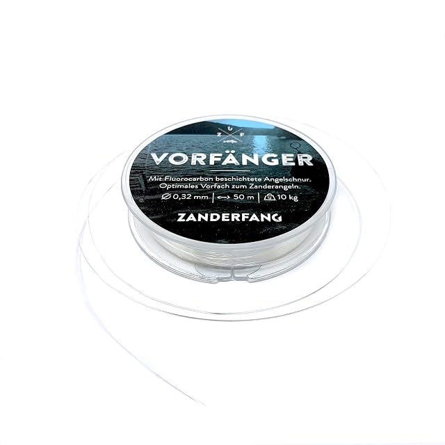 Ligne de bas de ligne sandre enduite de fluorocarbone Zanderfang, 0,32 mm, 50 m