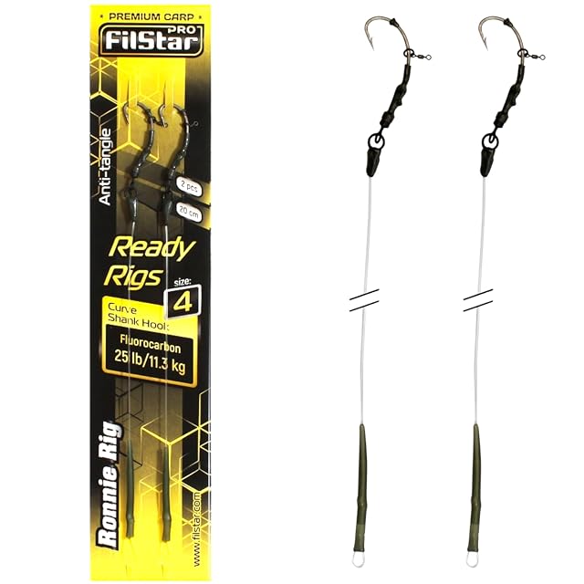 Ronnie Rig PRO Filstar avec hameçon N4 sur fluorocarbone