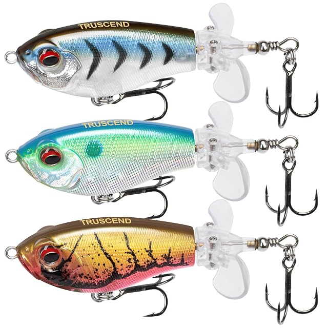 Swimbait de surface TRUSCEND à queue rotative à deux palettes