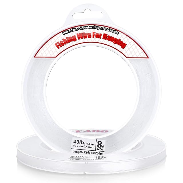 Fil nylon transparent Acejoz de 200 mètres sur bobine plastique