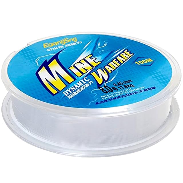 Fil de pêche nylon transparent XMBYGEY de 100 mètres, 0,45 mm
