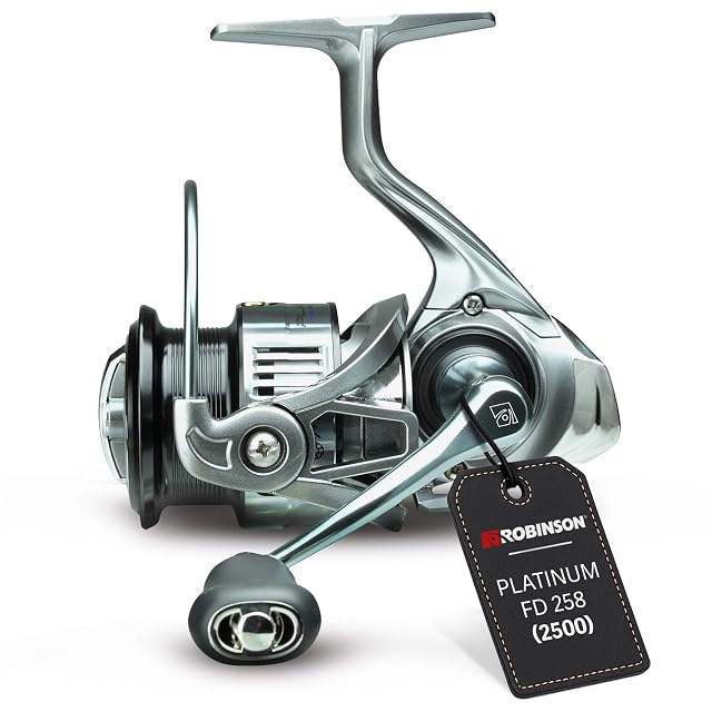 Moulinet à tambour fixe Robinson avec bobine aluminium anodisé