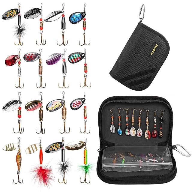 Coffret de 16 cuillères tournantes PLUSINNO avec pochette de transport