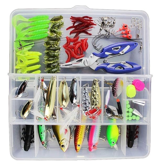 Coffret mixte Vicloon de 120 leurres et accessoires de pêche