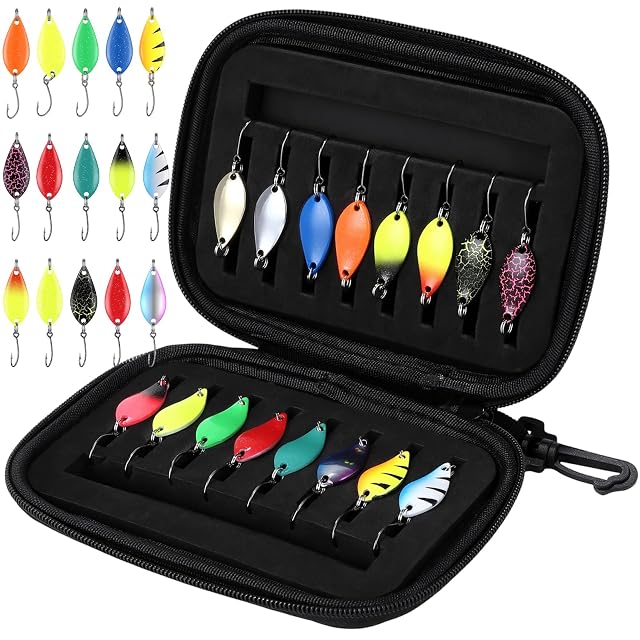 Coffret de seize cuillères à truite Woxovo avec boîte de rangement