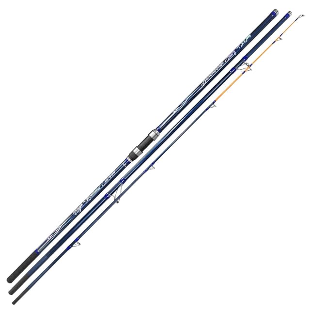 Canne de surfcasting Team Deep Sea Beachbeast en trois brins à anneaux low-rider