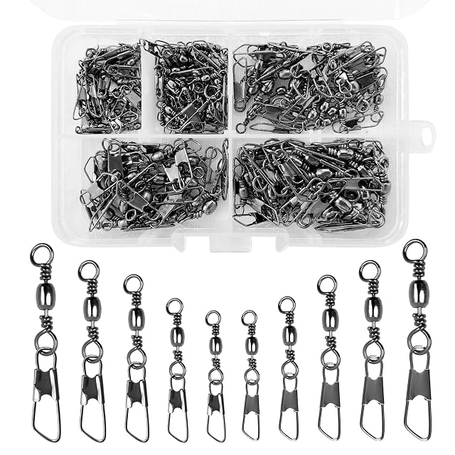 Coffret de 150 émerillons à roulement à billes ZWQLZG avec boîte à compartiments