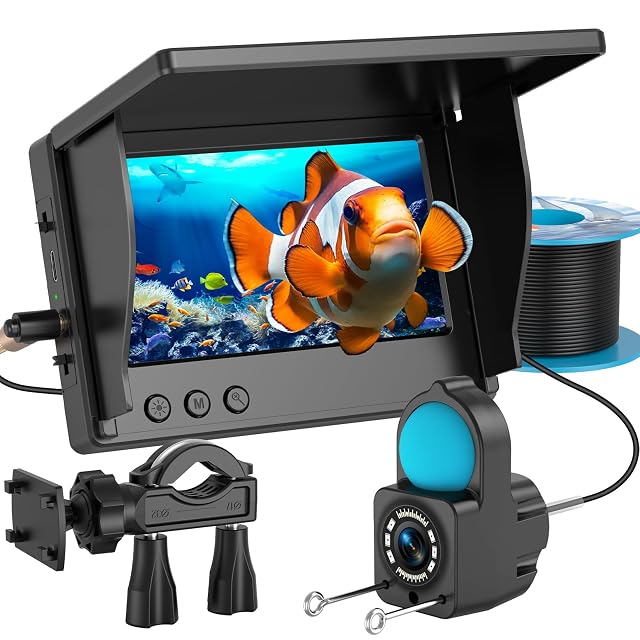 Caméra de pêche sous-marine TMACTIME avec moniteur LCD et câble de 30 m